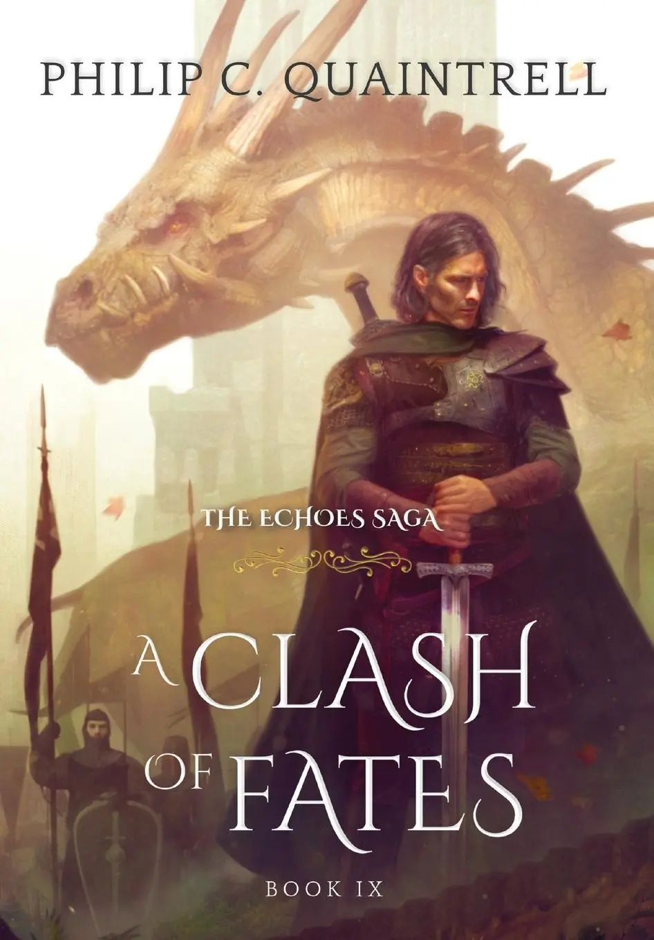 Cover: 9781916610170 | A Clash of Fates | (The Echoes Saga: Book 9) | Philip C Quaintrell
