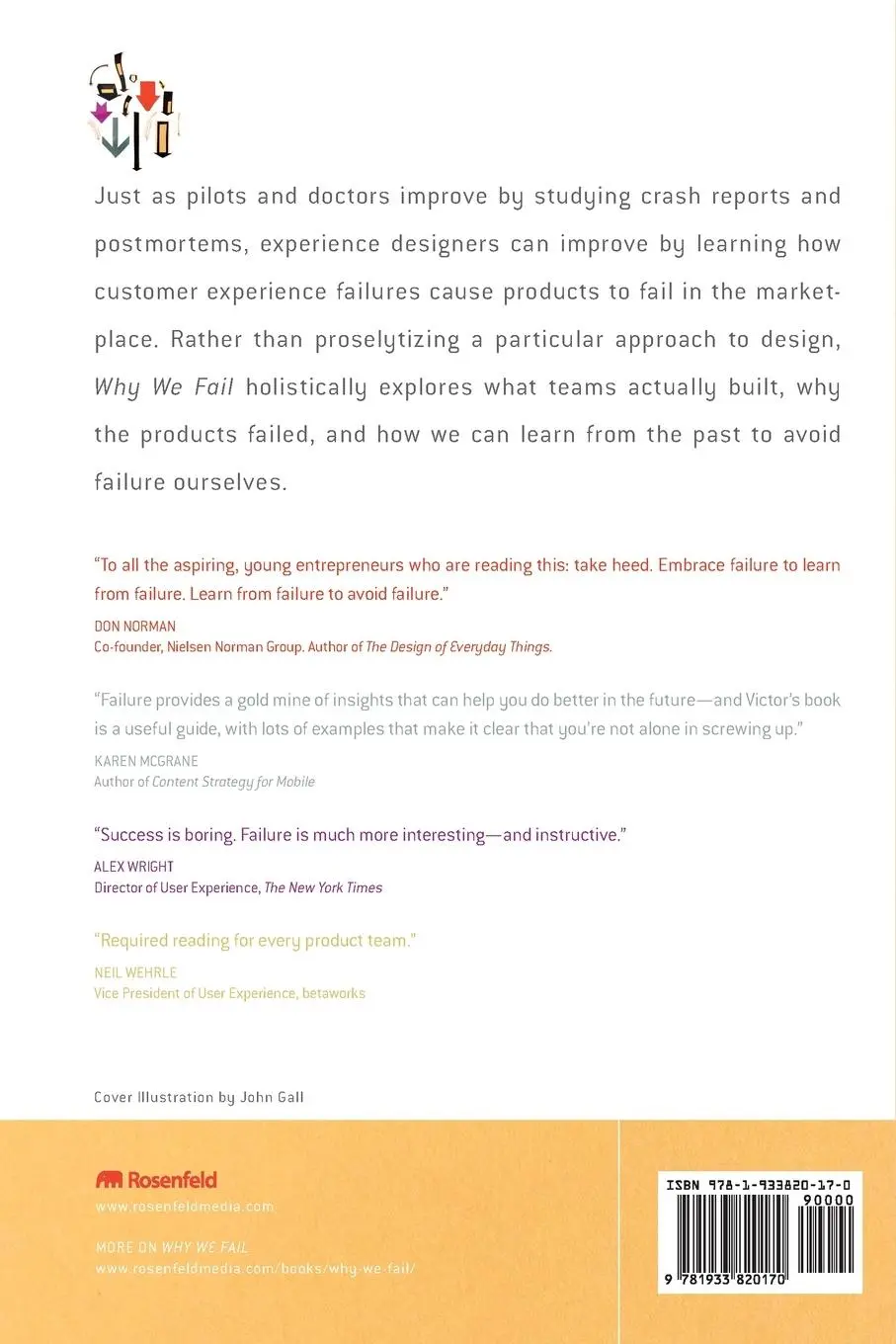 Rückseite: 9781933820170 | Why We Fail | Learning from Experience Design Failures | Lombardi