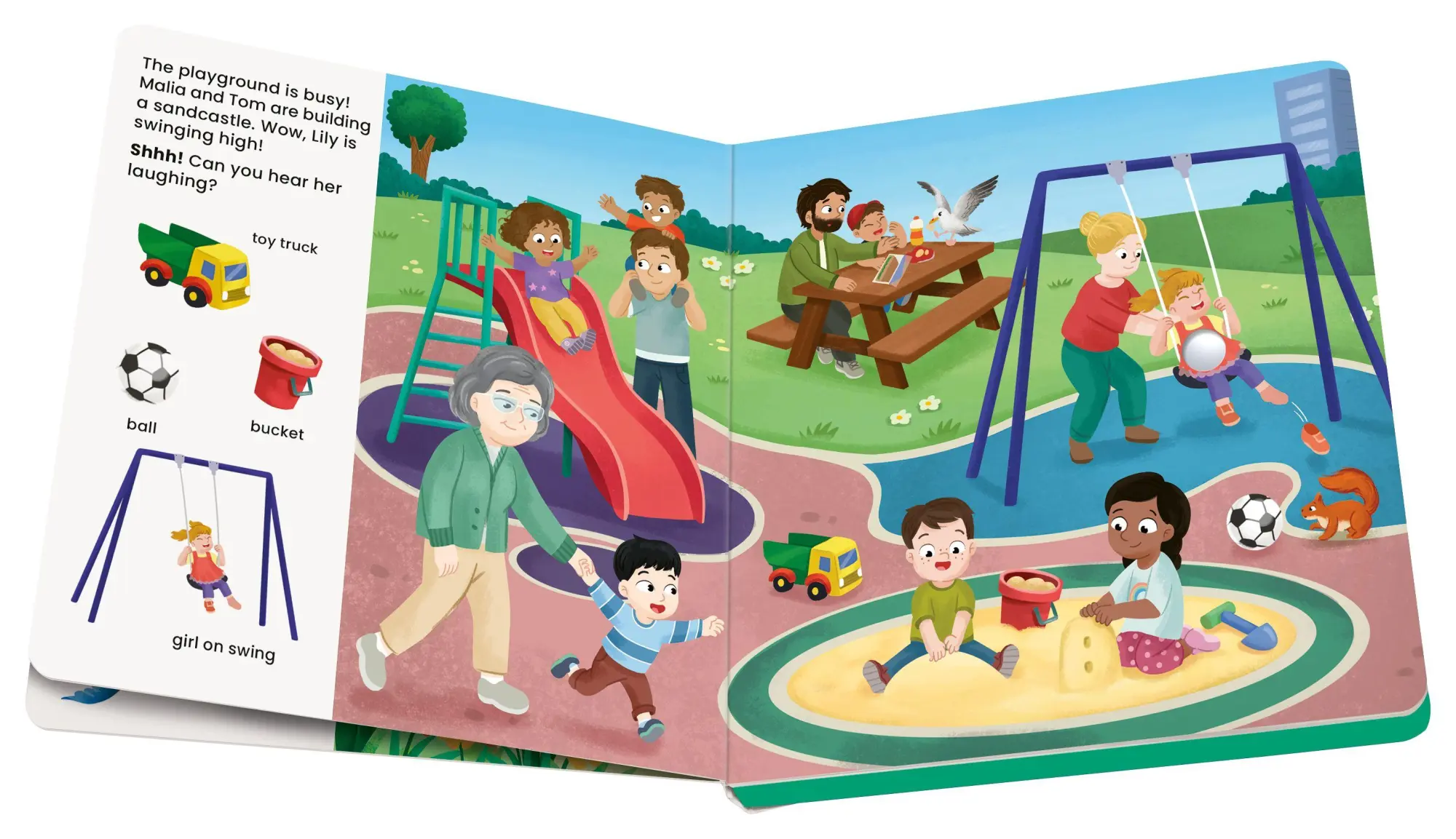 Bild: 9783380970170 | Play+ Shh ... who's there? At the Park (sound book) | Maria Höck
