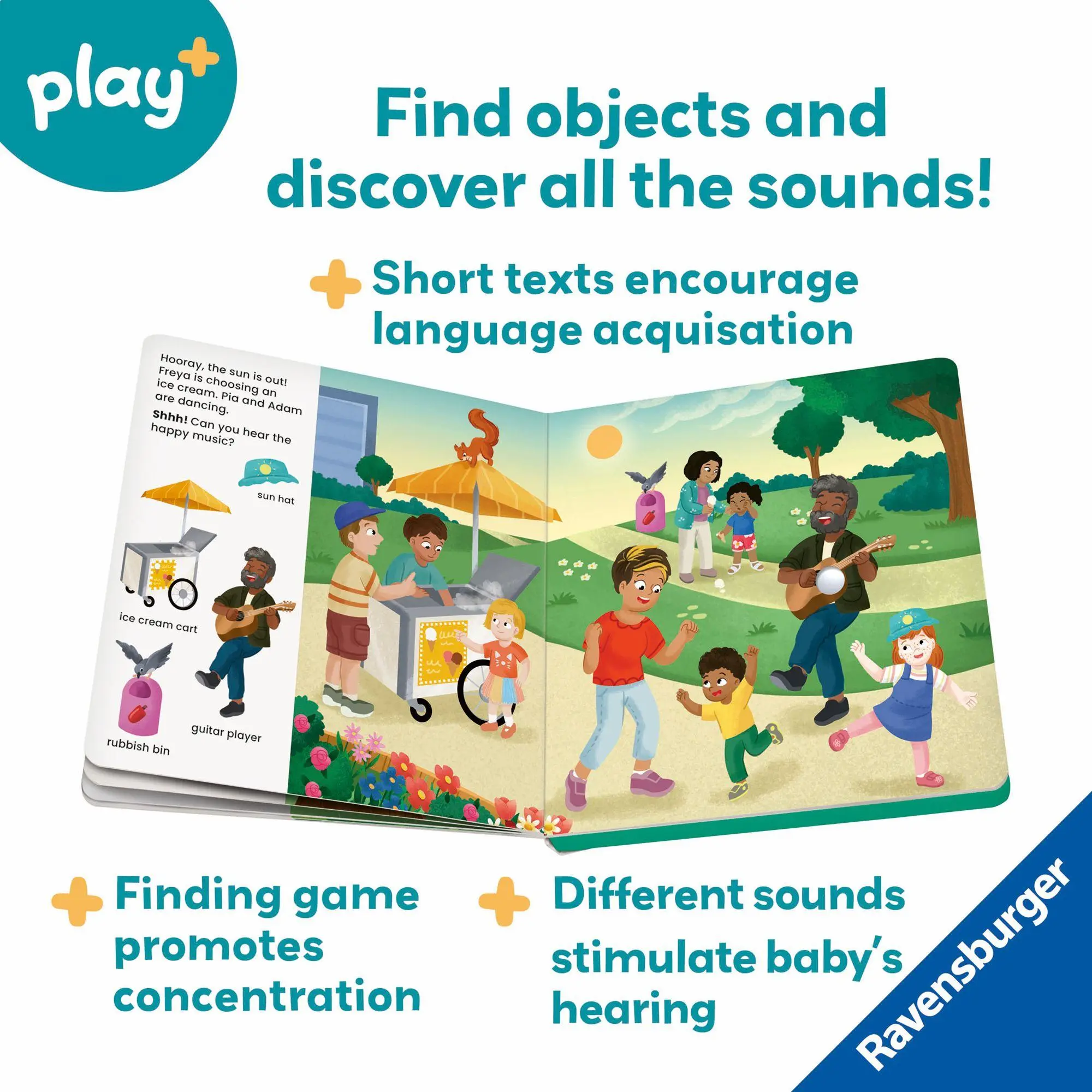 Bild: 9783380970170 | Play+ Shh ... who's there? At the Park (sound book) | Maria Höck
