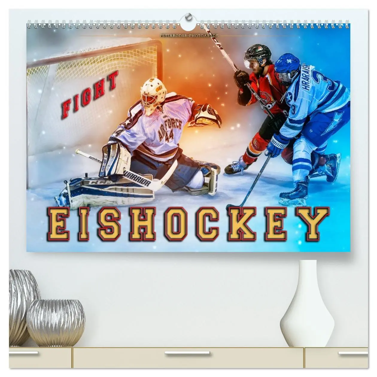 Cover: 9783457740170 | Eishockey - Fight (hochwertiger Premium Wandkalender 2026 DIN A2...