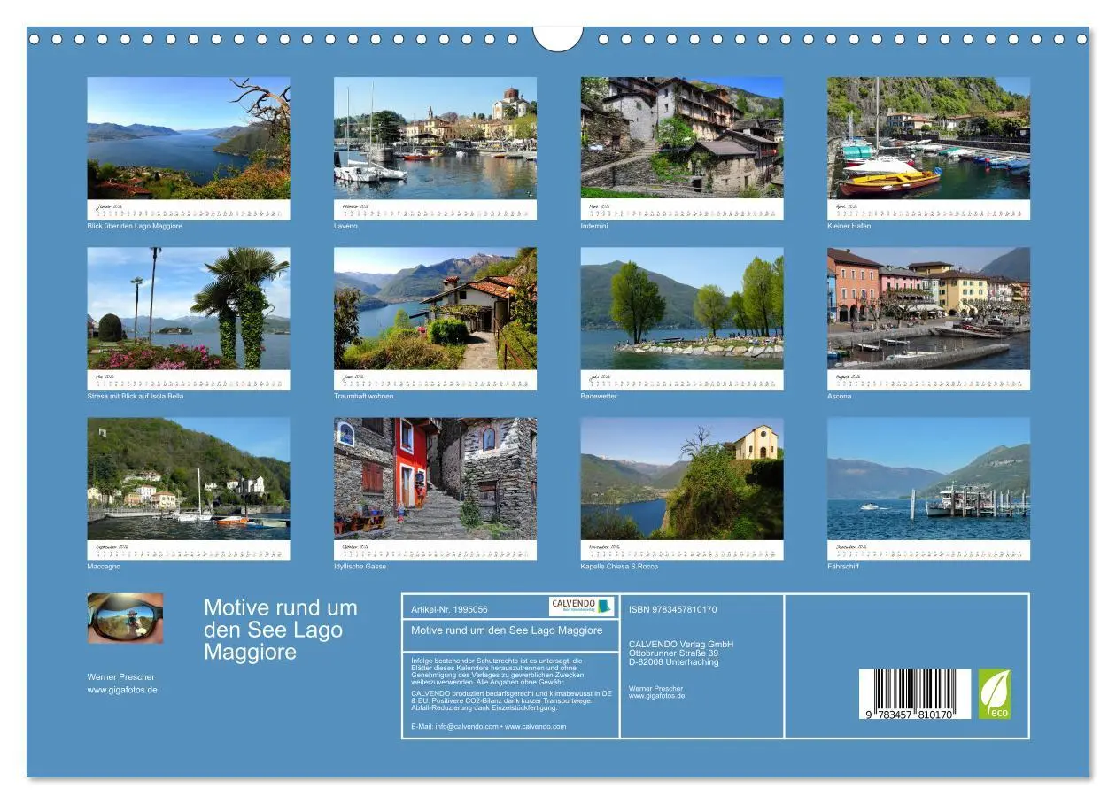 Bild: 9783457810170 | Motive rund um den See Lago Maggiore (Wandkalender 2026 DIN A3...