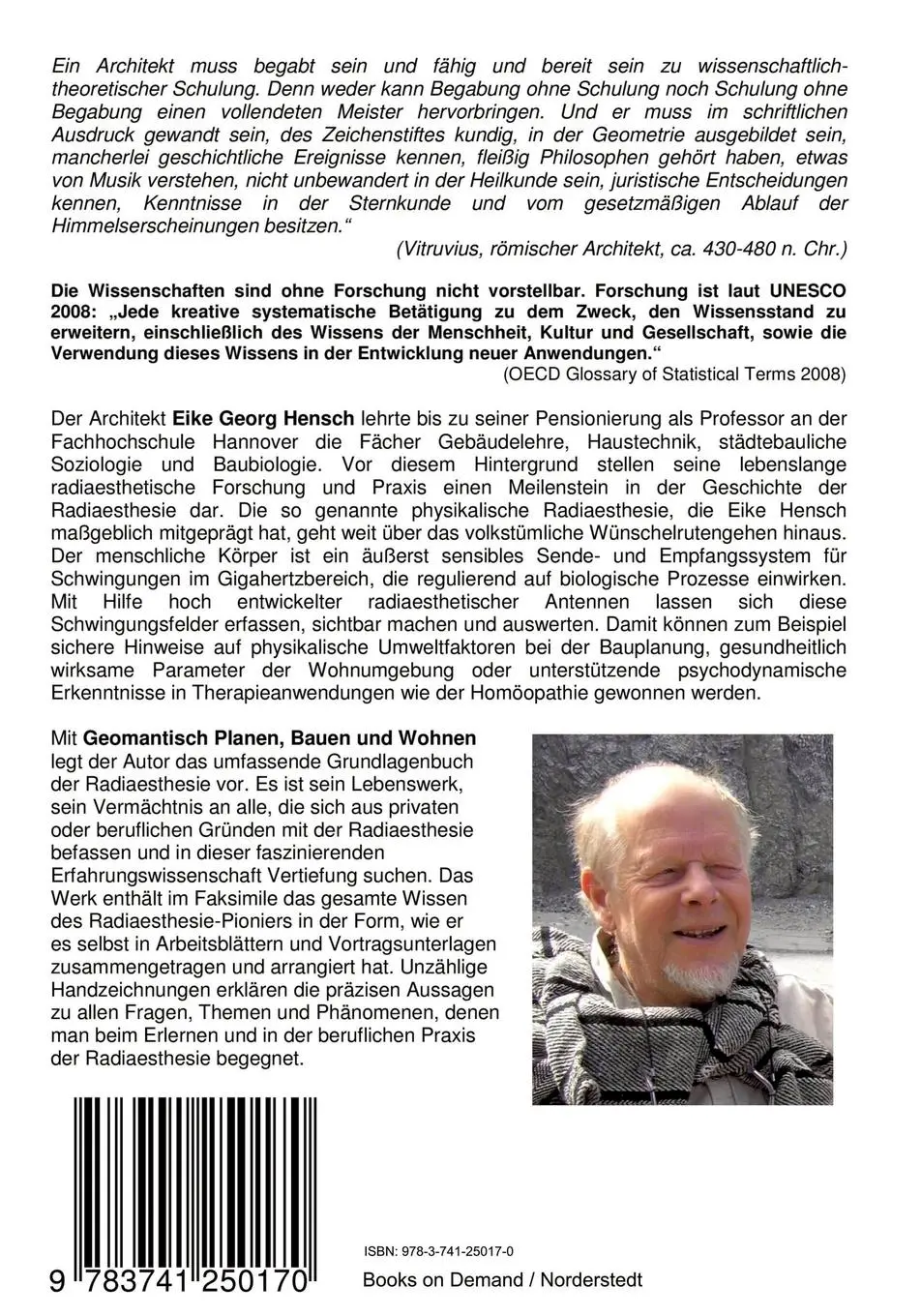 Rückseite: 9783741250170 | Geomantisch Planen, Bauen und Wohnen, Band II | Eike Georg Hensch