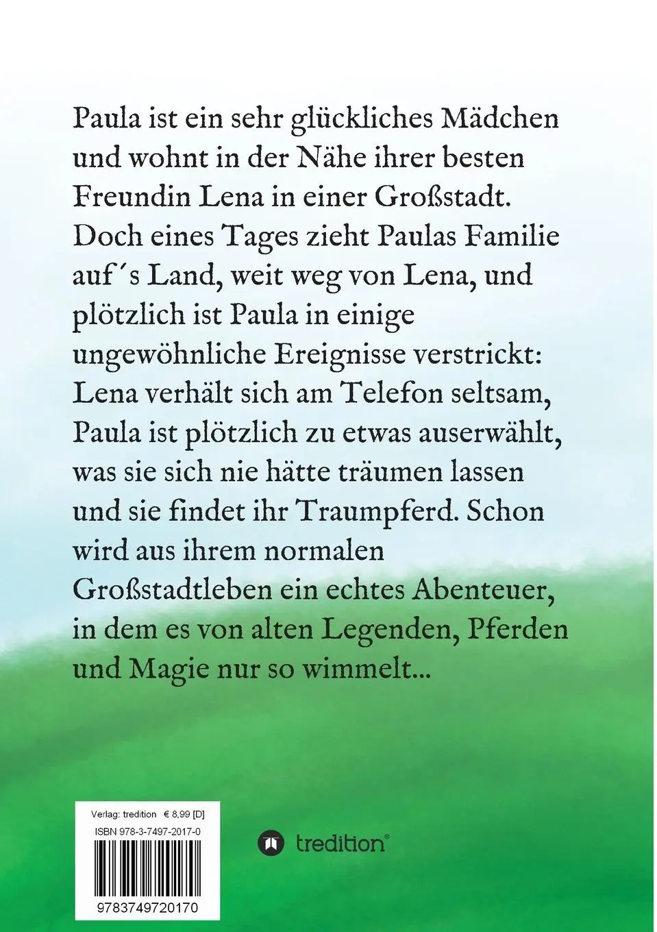 Rückseite: 9783749720170 | Paula und die Pferde | Schicksalhafte Wendung | Elisa Schön | Buch