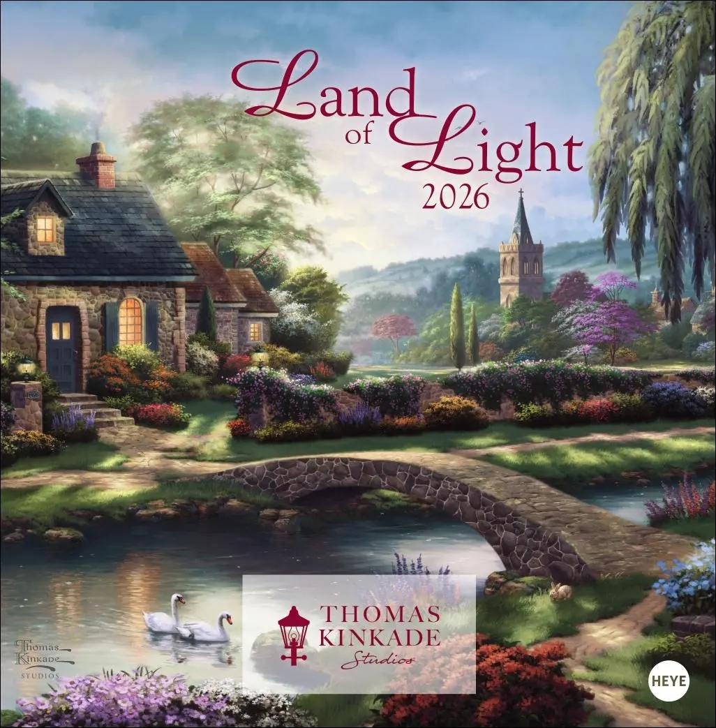 Cover: 9783756410170 | Thomas Kinkade: Land of Light Broschurkalender 2026 | Thomas Kinkade