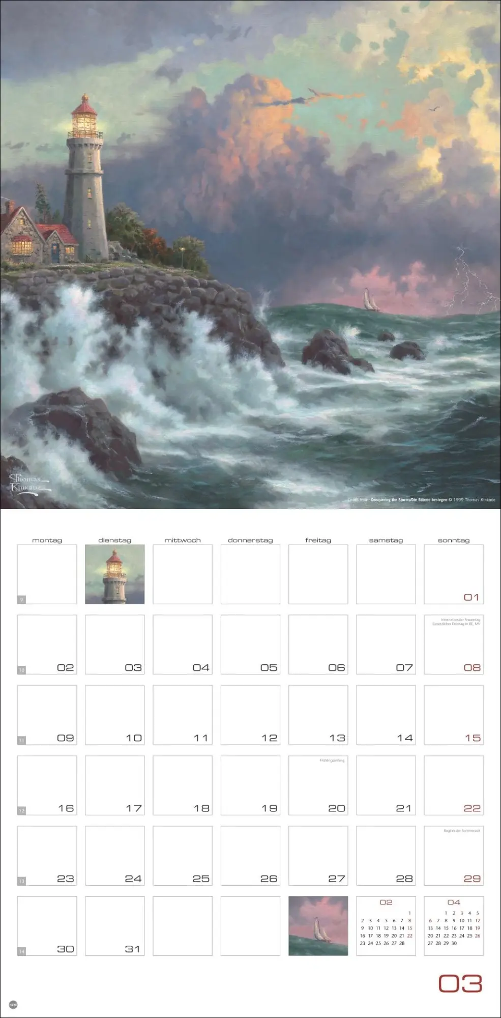 Bild: 9783756410170 | Thomas Kinkade: Land of Light Broschurkalender 2026 | Thomas Kinkade