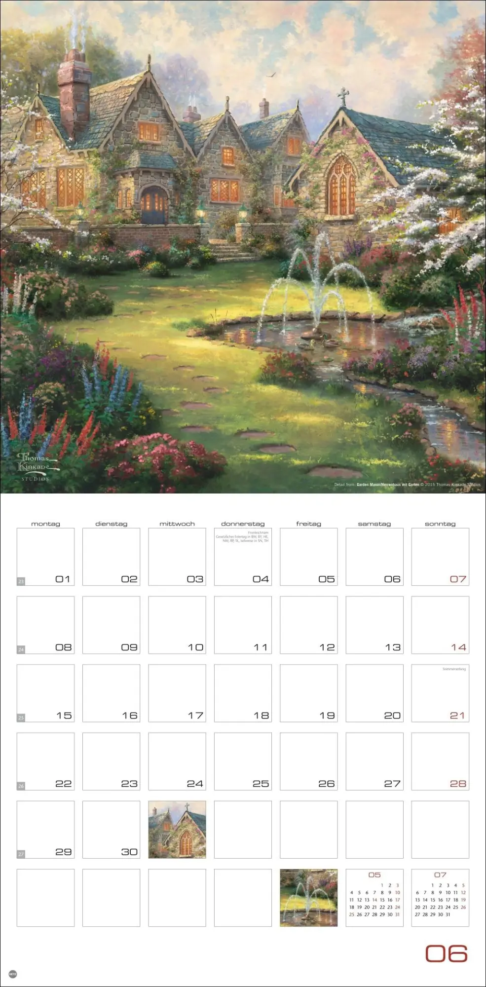 Bild: 9783756410170 | Thomas Kinkade: Land of Light Broschurkalender 2026 | Thomas Kinkade