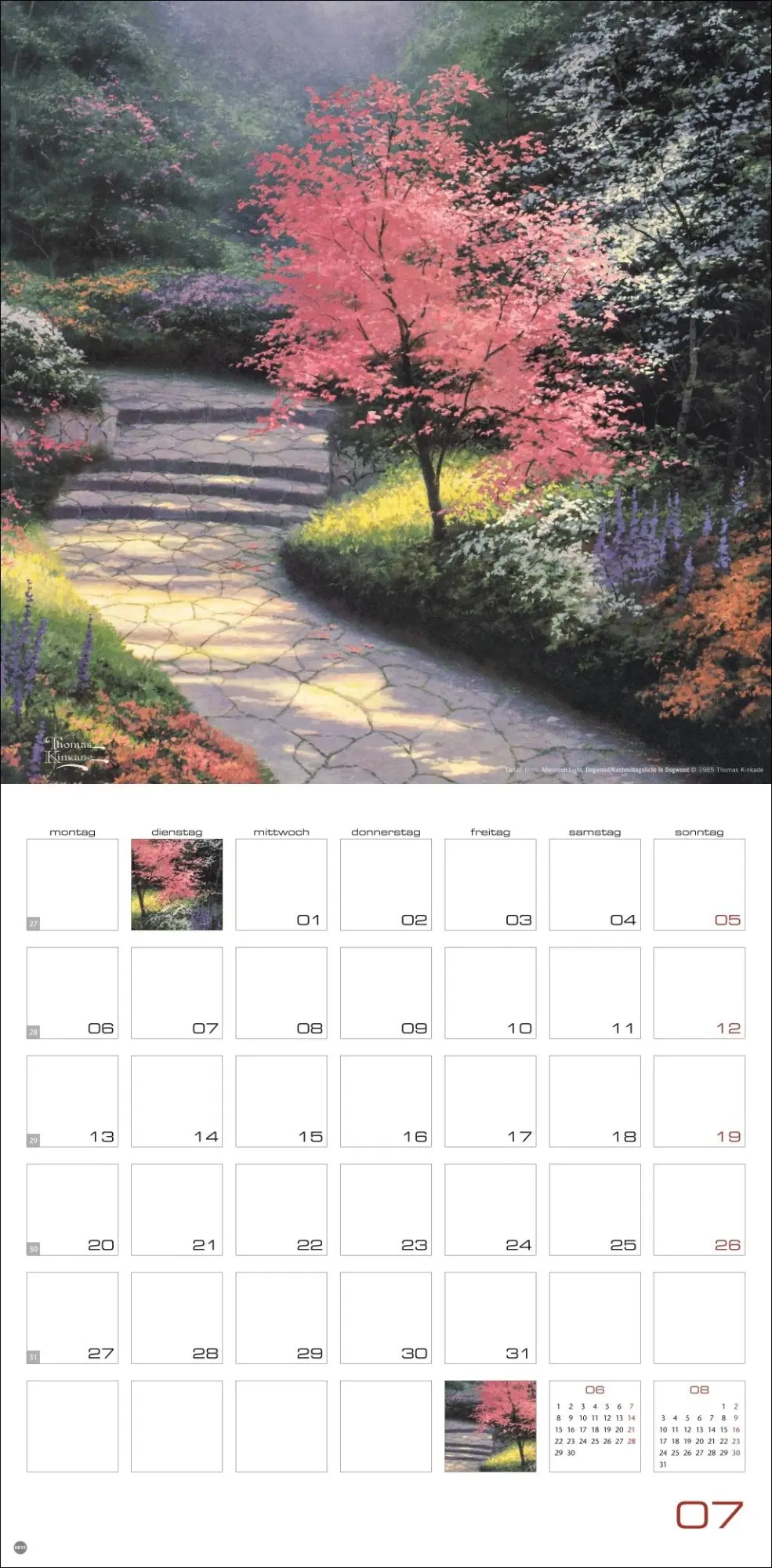 Bild: 9783756410170 | Thomas Kinkade: Land of Light Broschurkalender 2026 | Thomas Kinkade