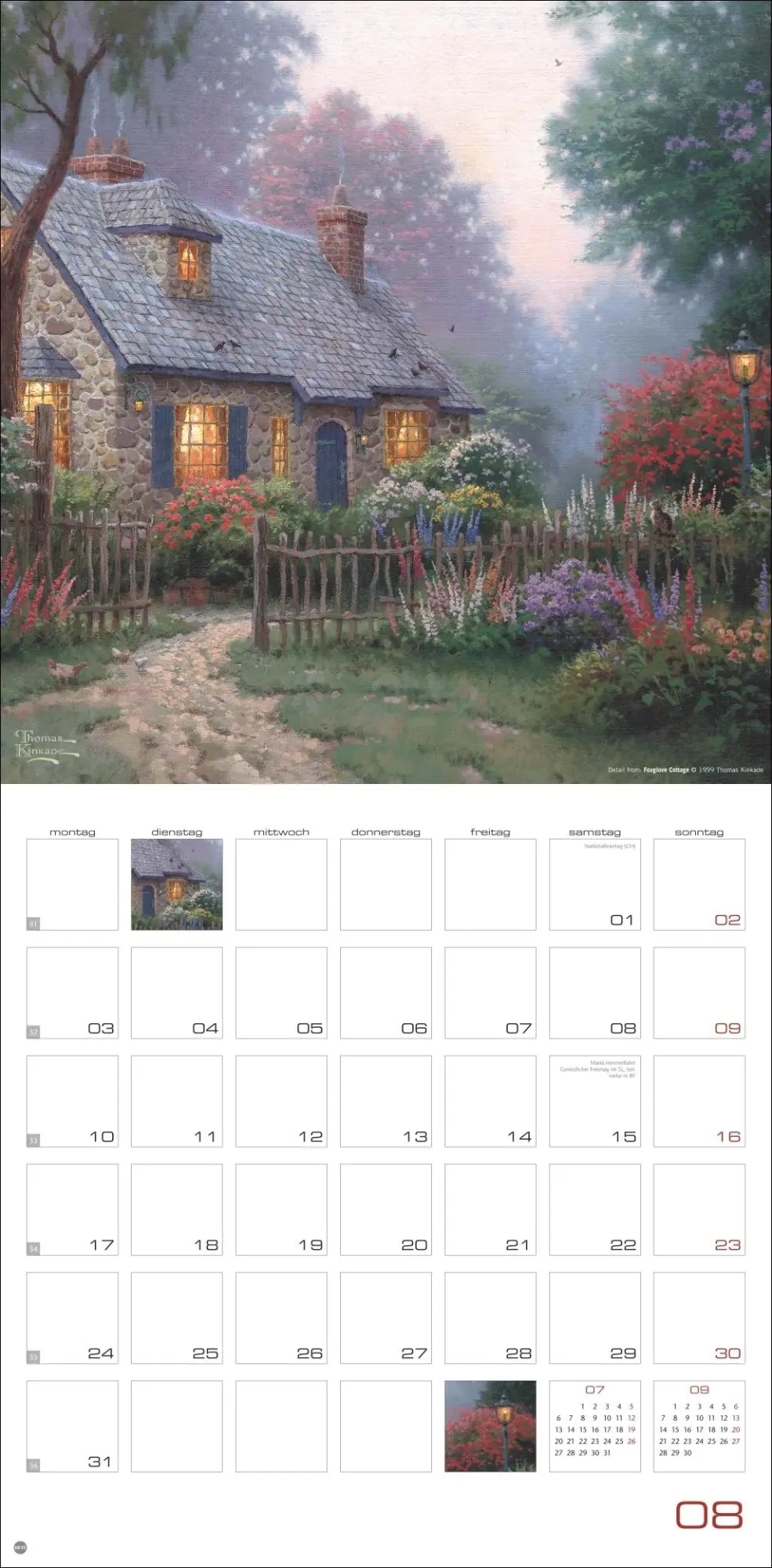 Bild: 9783756410170 | Thomas Kinkade: Land of Light Broschurkalender 2026 | Thomas Kinkade