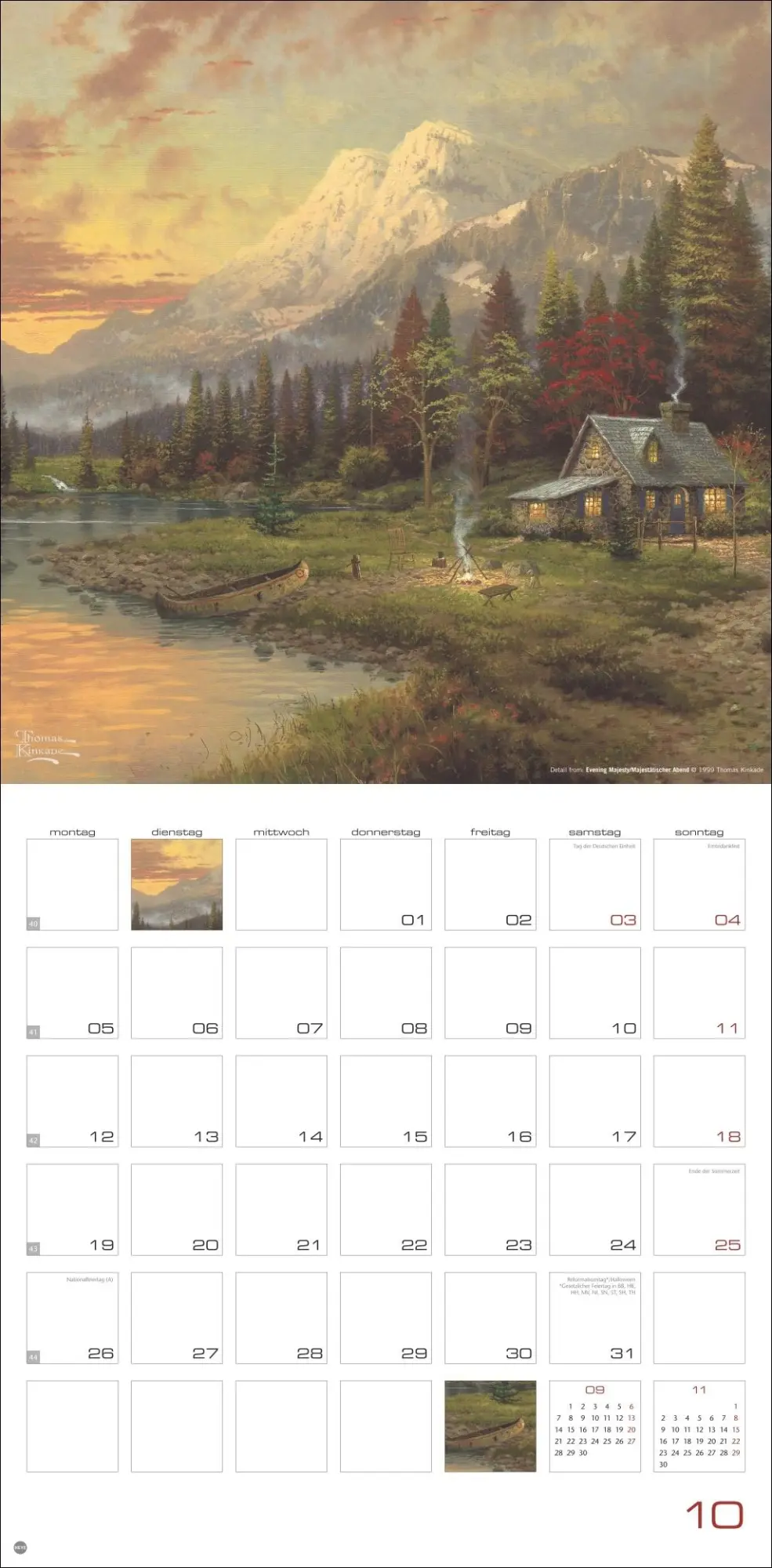Bild: 9783756410170 | Thomas Kinkade: Land of Light Broschurkalender 2026 | Thomas Kinkade
