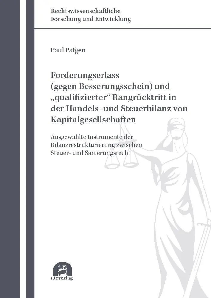 Cover: 9783831650170 | Forderungserlass (gegen Besserungsschein) und "qualifizierter"...