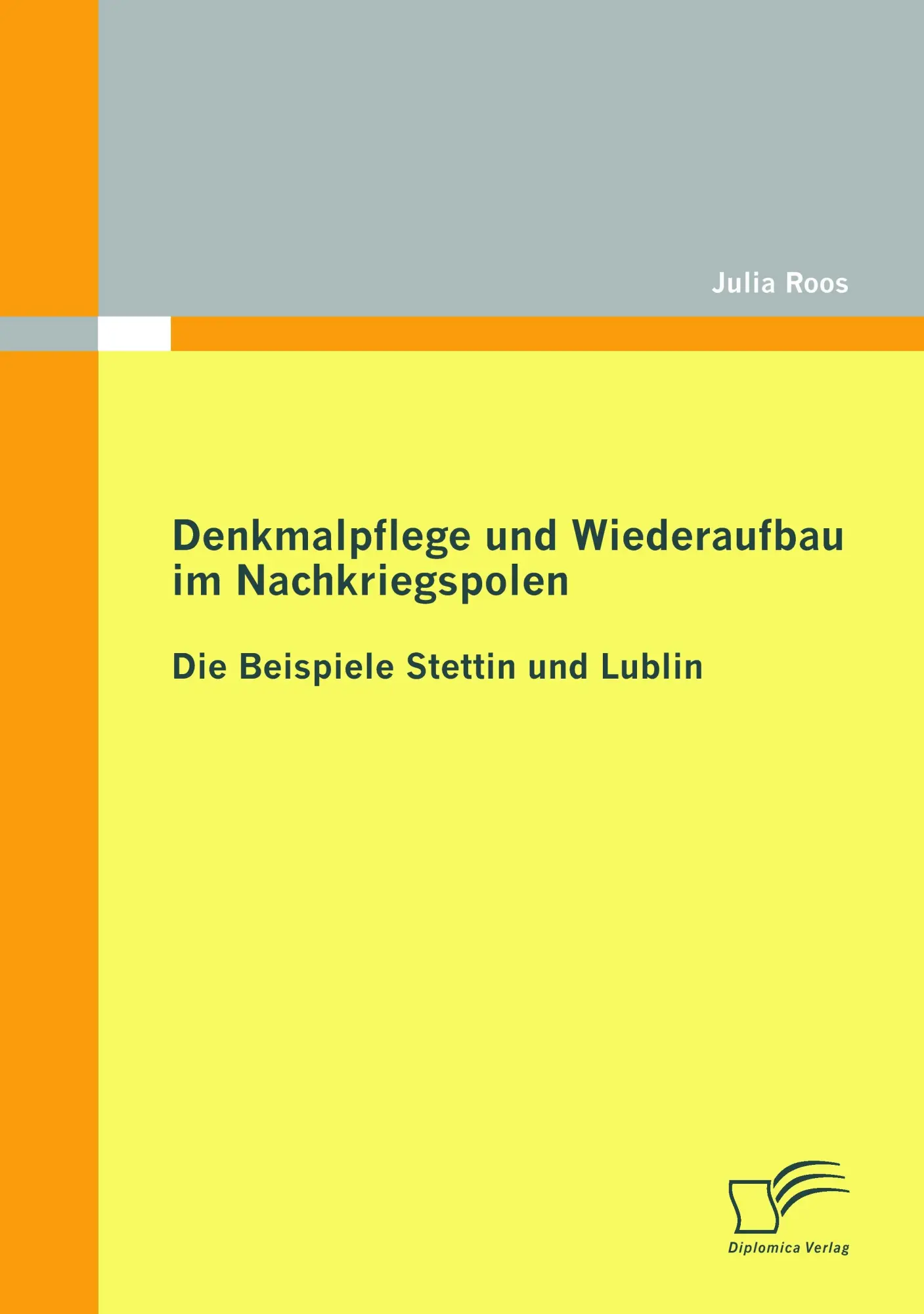 Cover: 9783842850170 | Denkmalpflege und Wiederaufbau im Nachkriegspolen: Die Beispiele...