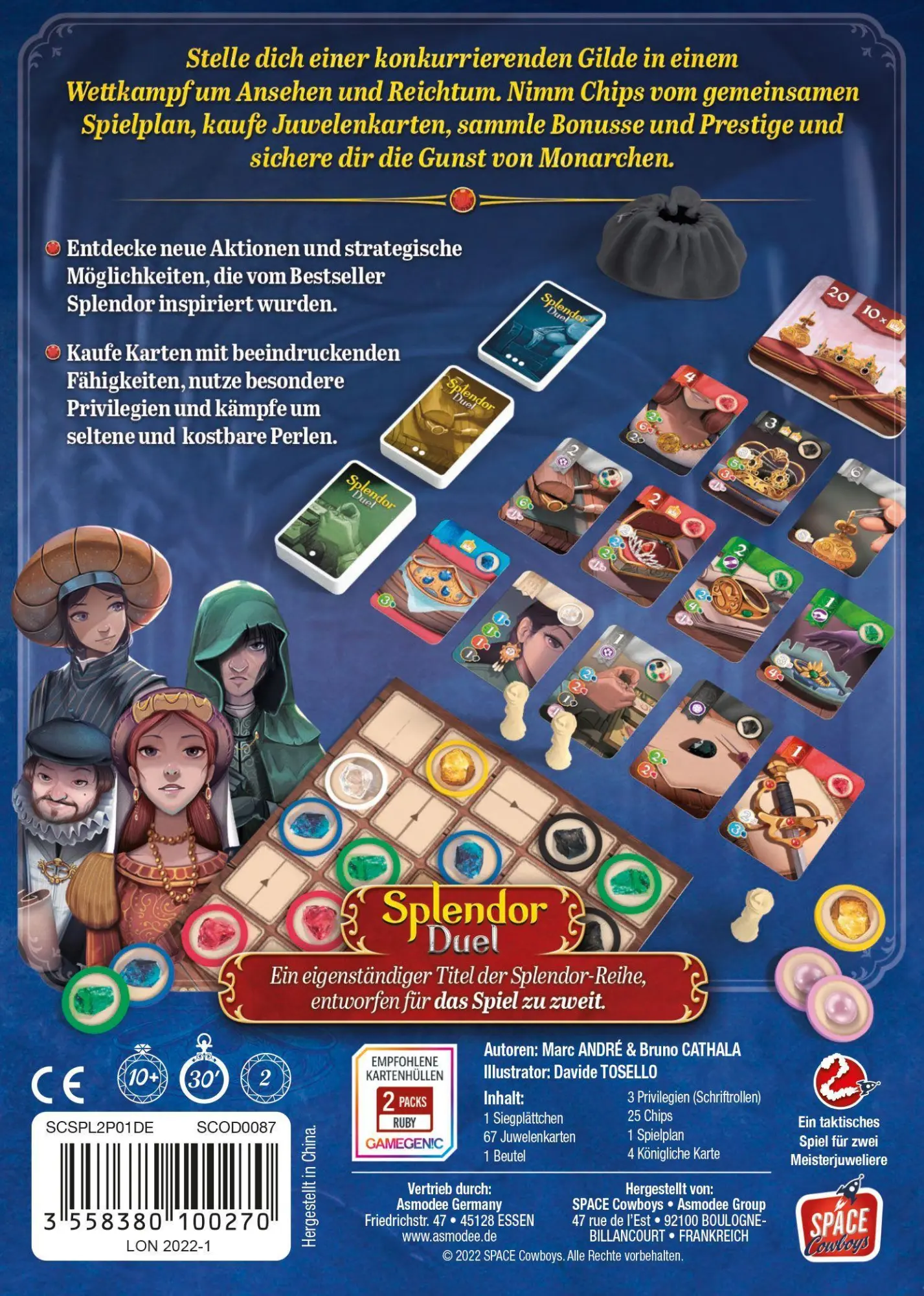 Bild: 3558380100270 | Splendor Duel | Space Cowboys | Spiel | Brettspiel | SCOD0087 | 2022