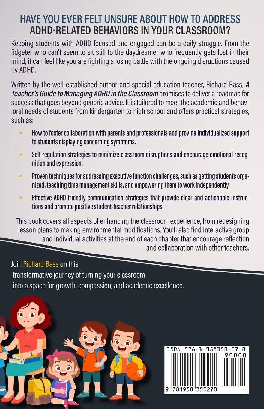 Rückseite: 9781958350270 | A Teacher's Guide to Managing ADHD in the Classroom | Richard Bass