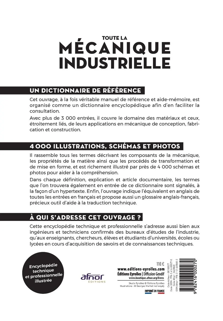 Rückseite: 9782416000270 | Toute la mécanique industrielle | Guide pratique illustrée | Buch