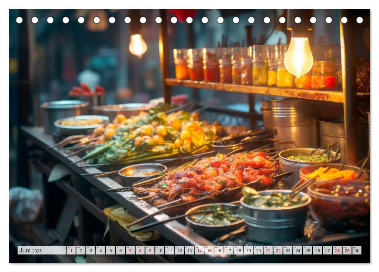 Bild: 9783383860270 | STREET FOOD Genuss International (Tischkalender 2025 DIN A5 quer),...