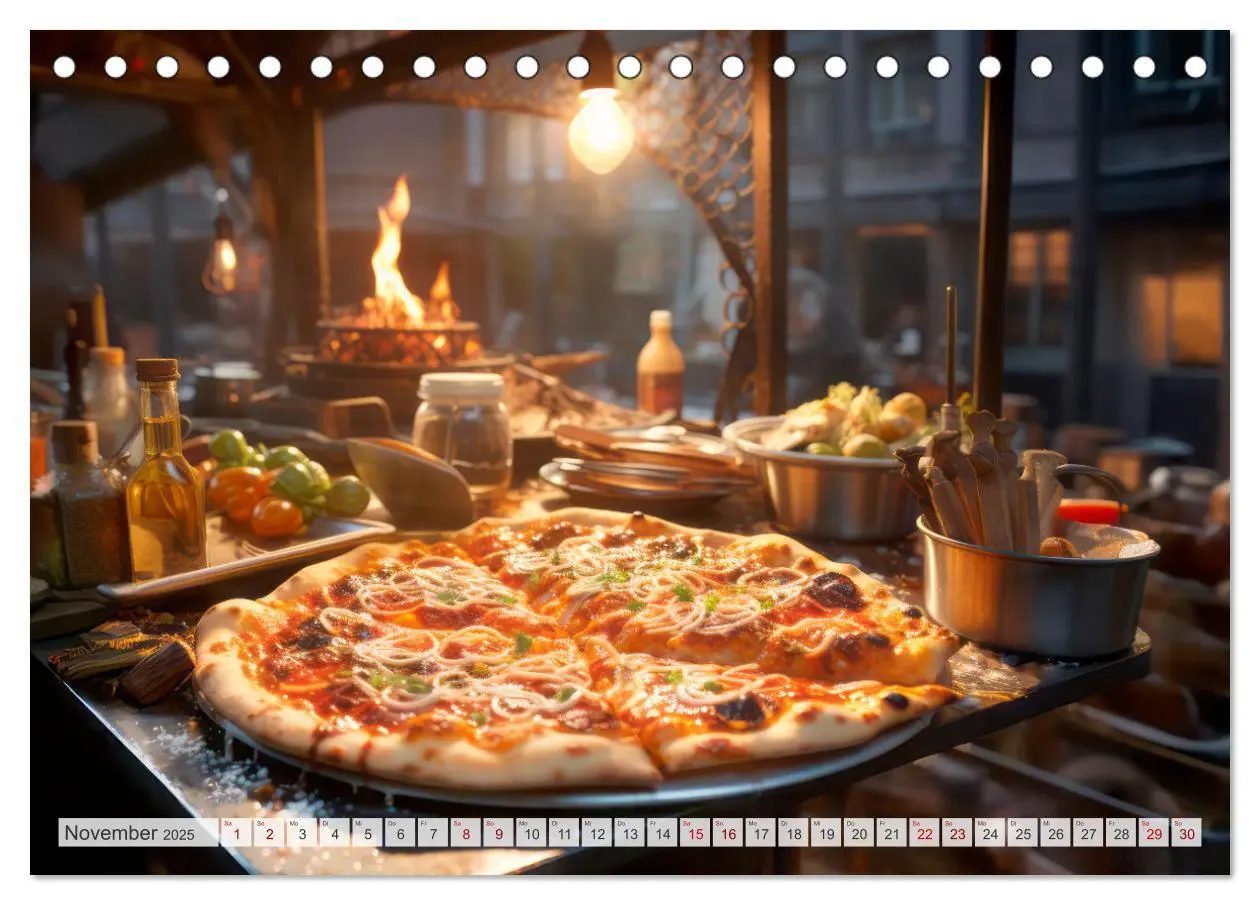 Bild: 9783383860270 | STREET FOOD Genuss International (Tischkalender 2025 DIN A5 quer),...