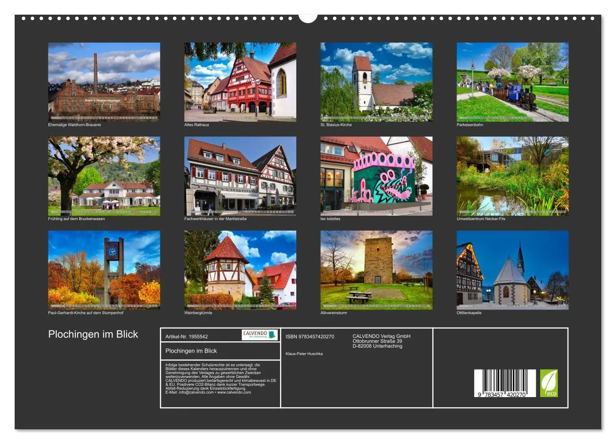 Bild: 9783457420270 | Plochingen im Blick (hochwertiger Premium Wandkalender 2026 DIN A2...