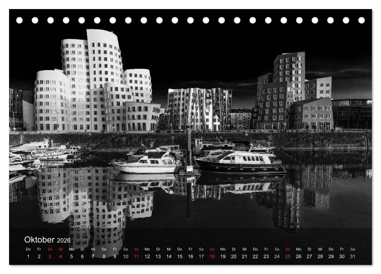 Bild: 9783516060270 | Düsseldorf Ansichten in Schwarz-Weiß (Tischkalender 2026 DIN A5...
