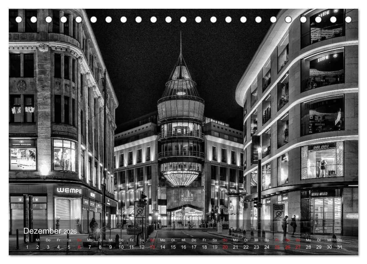 Bild: 9783516060270 | Düsseldorf Ansichten in Schwarz-Weiß (Tischkalender 2026 DIN A5...