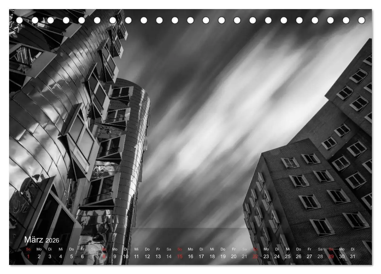 Bild: 9783516060270 | Düsseldorf Ansichten in Schwarz-Weiß (Tischkalender 2026 DIN A5...