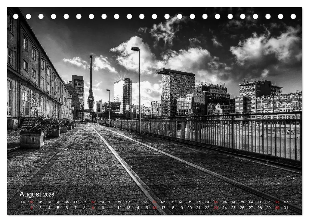 Bild: 9783516060270 | Düsseldorf Ansichten in Schwarz-Weiß (Tischkalender 2026 DIN A5...