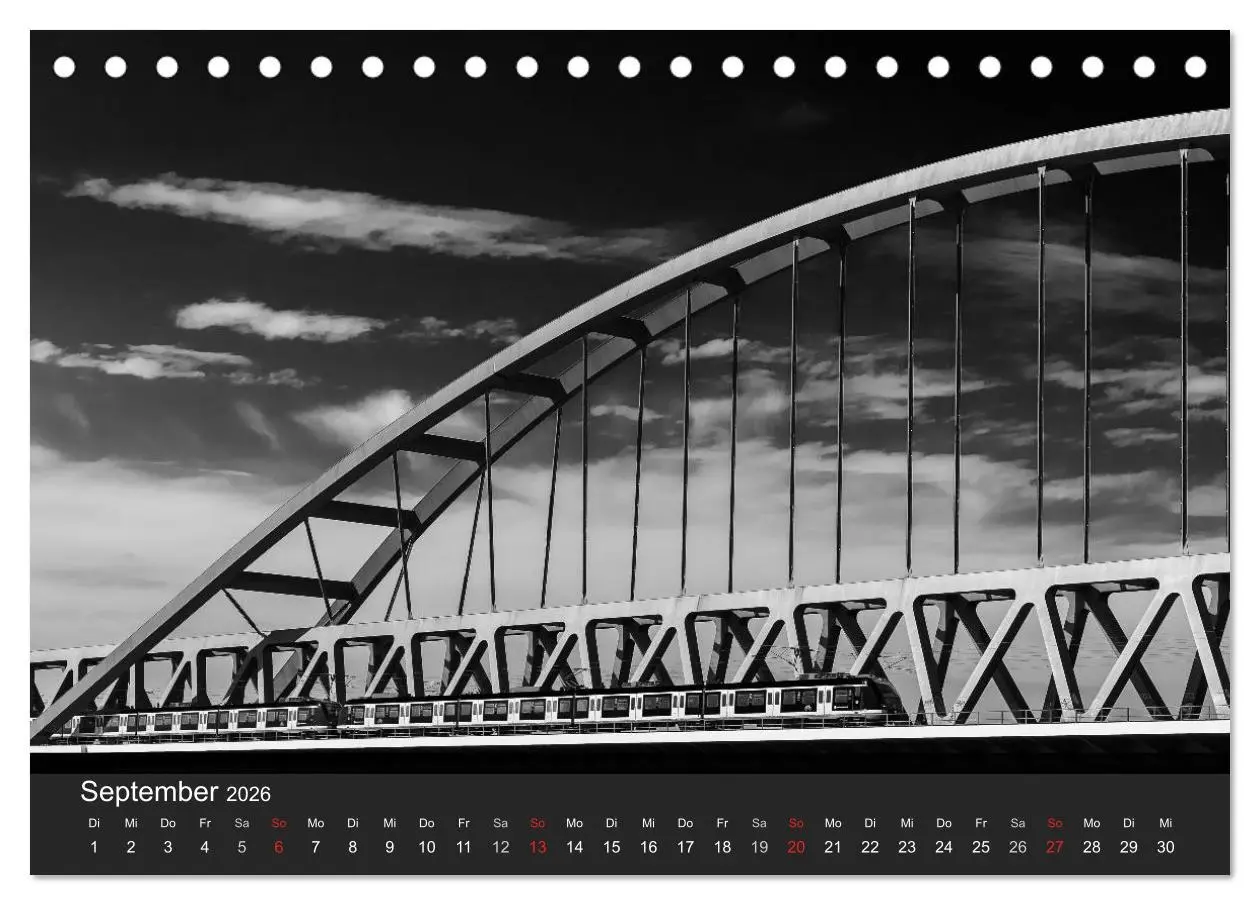 Bild: 9783516060270 | Düsseldorf Ansichten in Schwarz-Weiß (Tischkalender 2026 DIN A5...