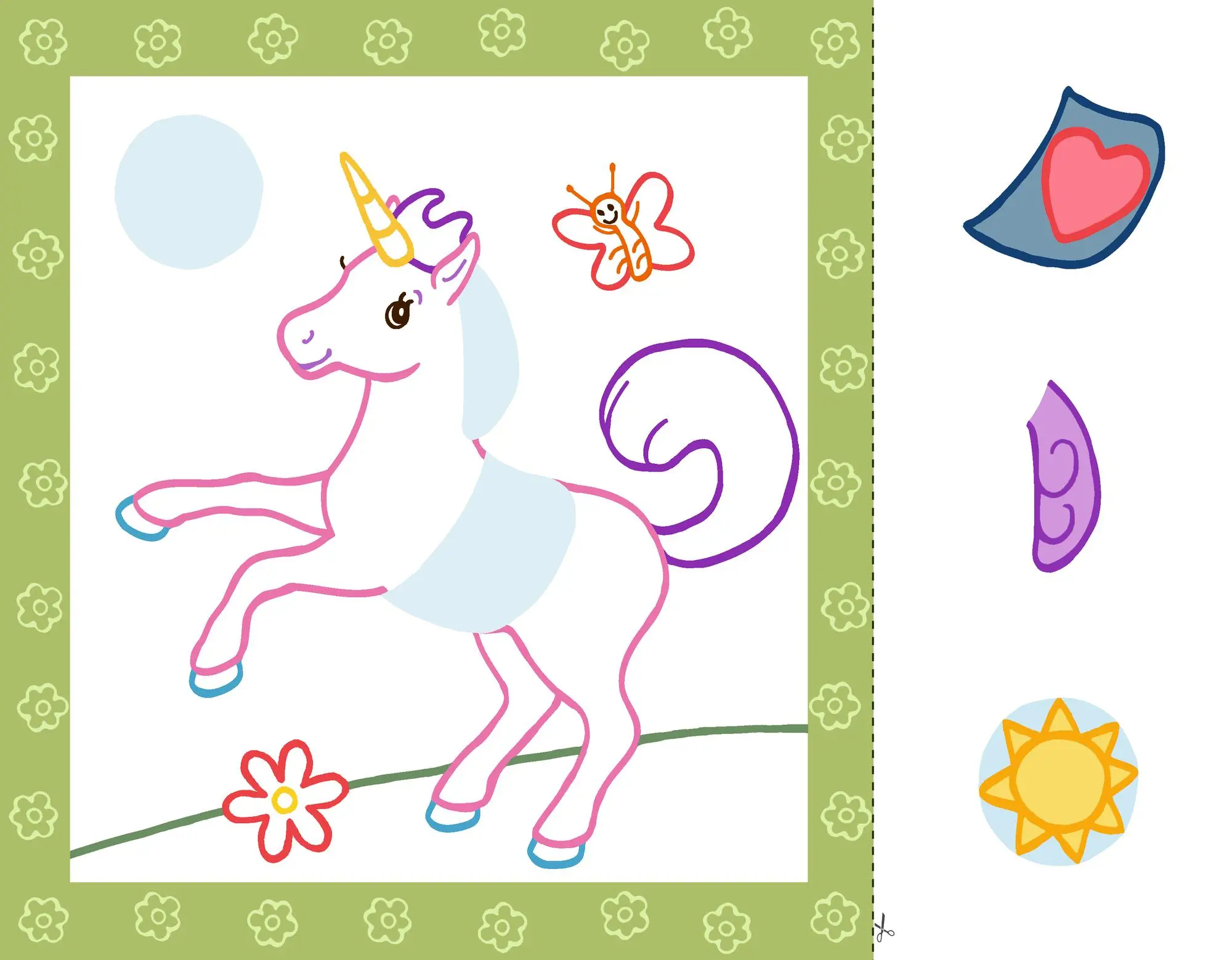 Bild: 9783649650270 | Mein erstes Einhorn-Bastelbuch | Schneiden, kleben, malen | Wagner
