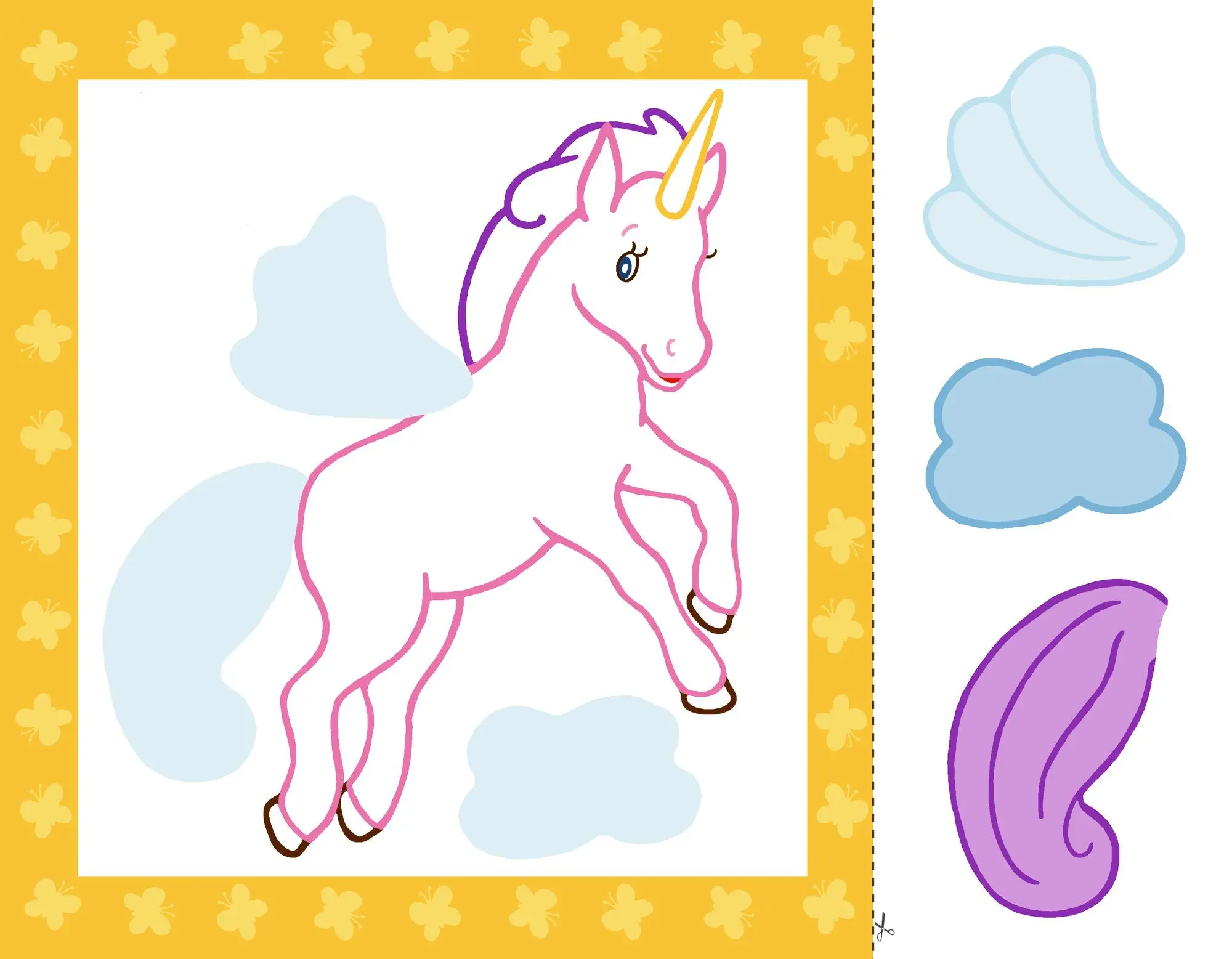 Bild: 9783649650270 | Mein erstes Einhorn-Bastelbuch | Schneiden, kleben, malen | Wagner