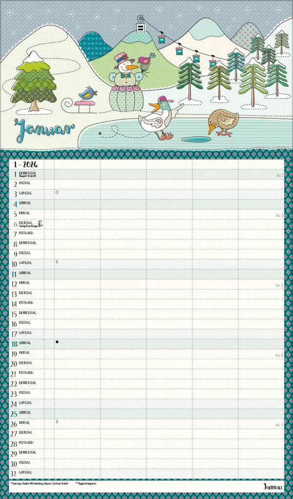 Bild: 9783731890270 | Happy Life 2026 | Verlag Korsch | Kalender | 14 S. | Deutsch | 2027
