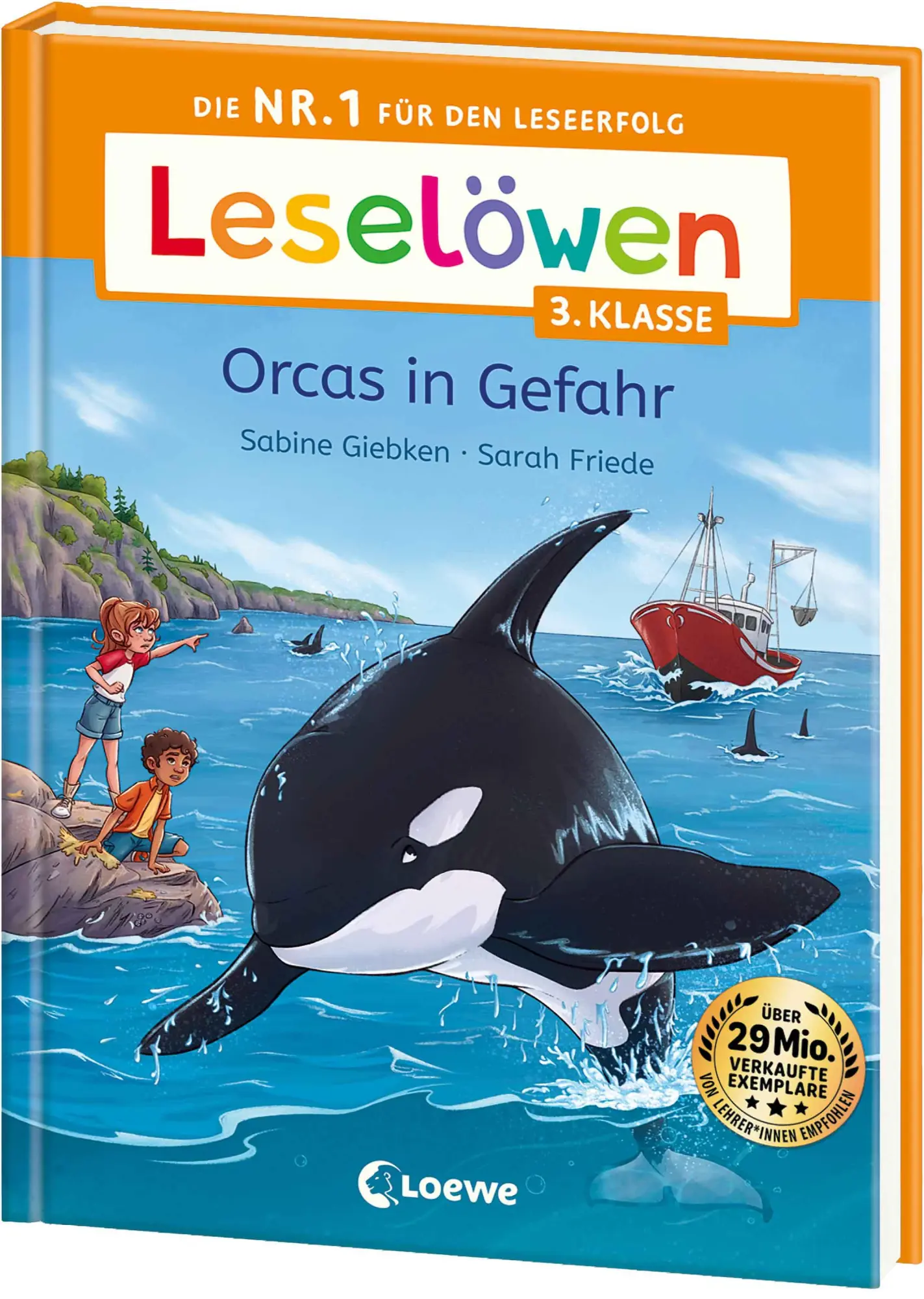 Cover: 9783743220270 | Leselöwen 3. Klasse - Orcas in Gefahr | Sabine Giebken | Buch | 64 S.