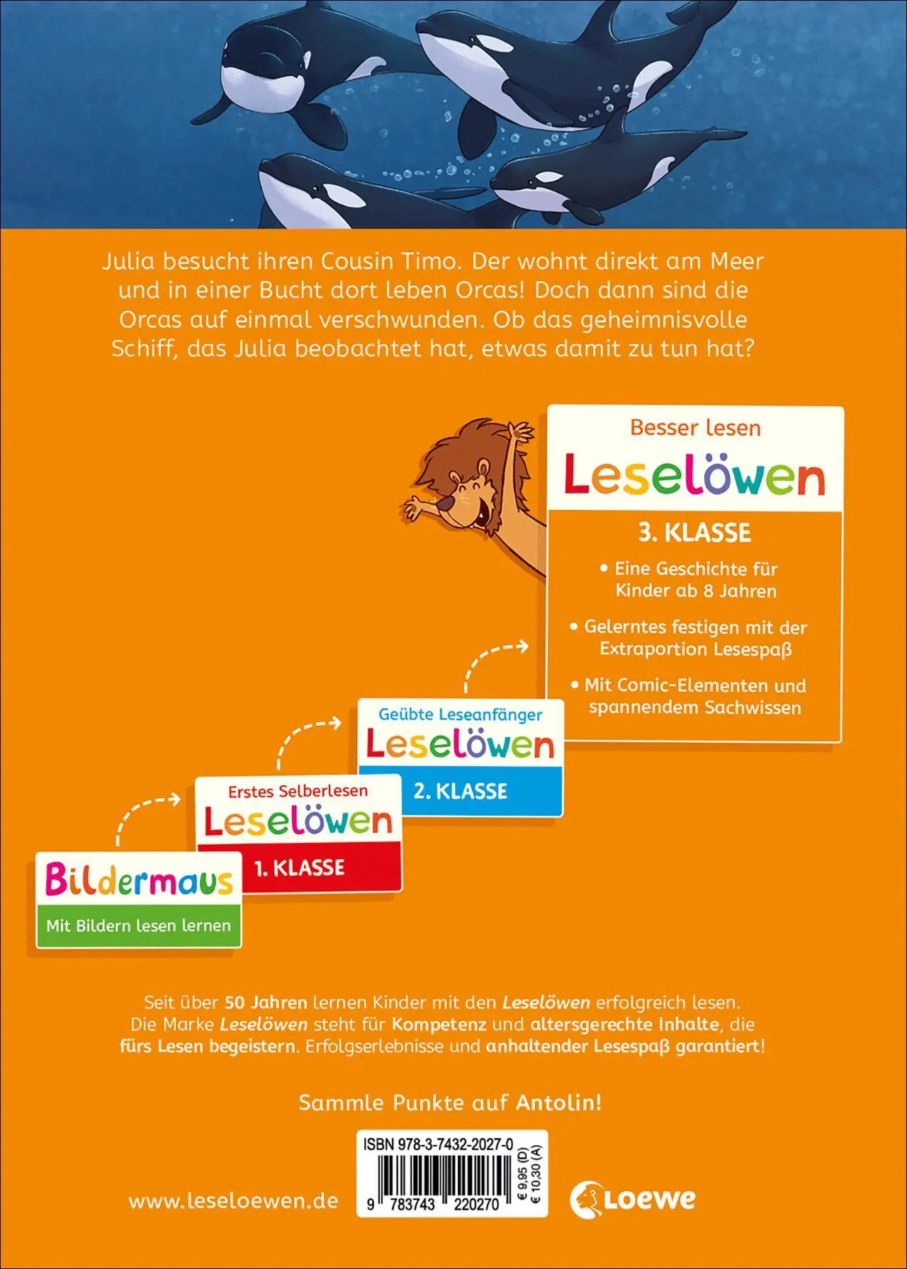 Bild: 9783743220270 | Leselöwen 3. Klasse - Orcas in Gefahr | Sabine Giebken | Buch | 64 S.