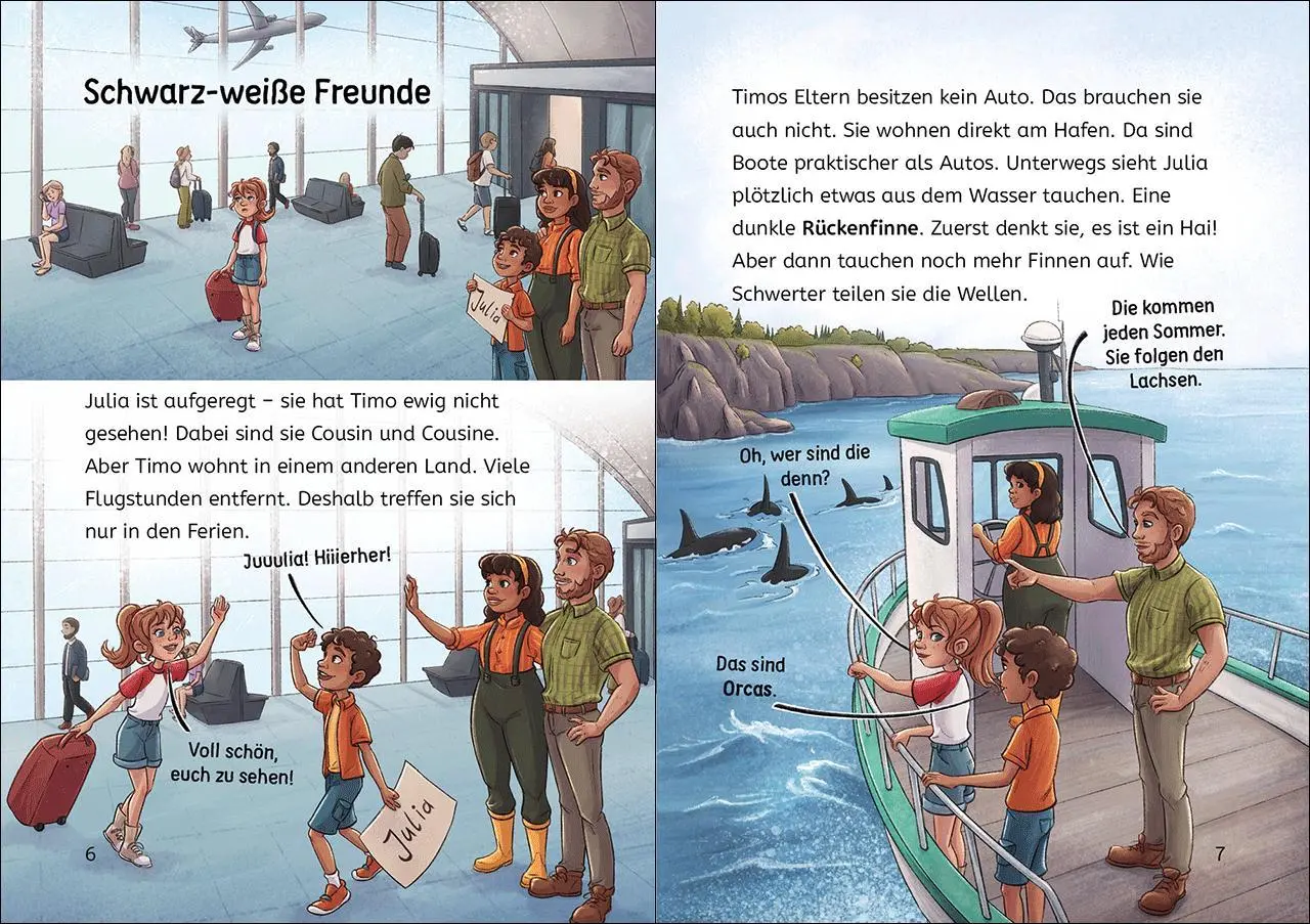 Bild: 9783743220270 | Leselöwen 3. Klasse - Orcas in Gefahr | Sabine Giebken | Buch | 64 S.
