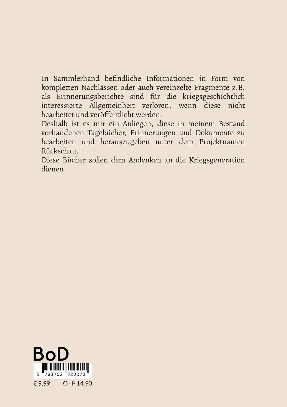 Rückseite: 9783752820270 | Erinnerungen an das Panzer-Artillerie-Regiment 91 der 25....