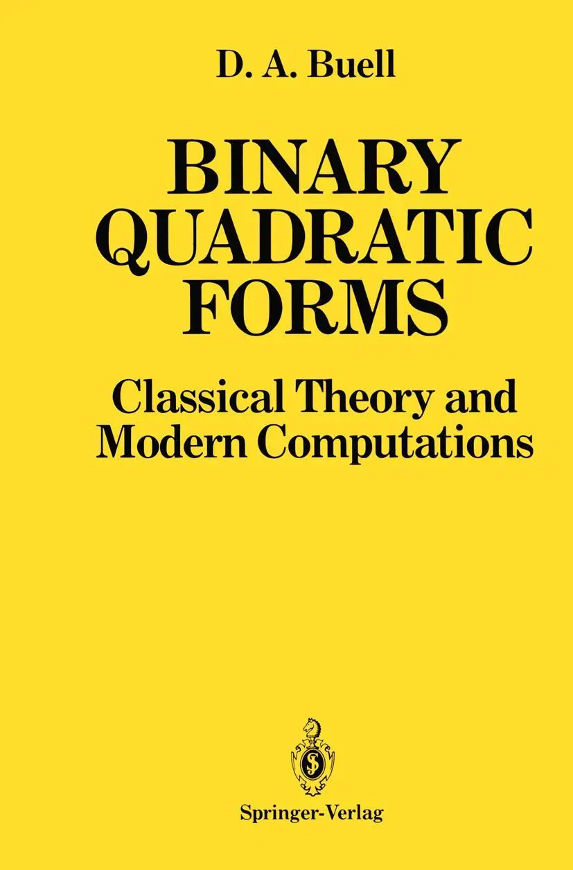 Cover: 9780387970370 | Binary Quadratic Forms | Classical Theory and Modern Computations | x