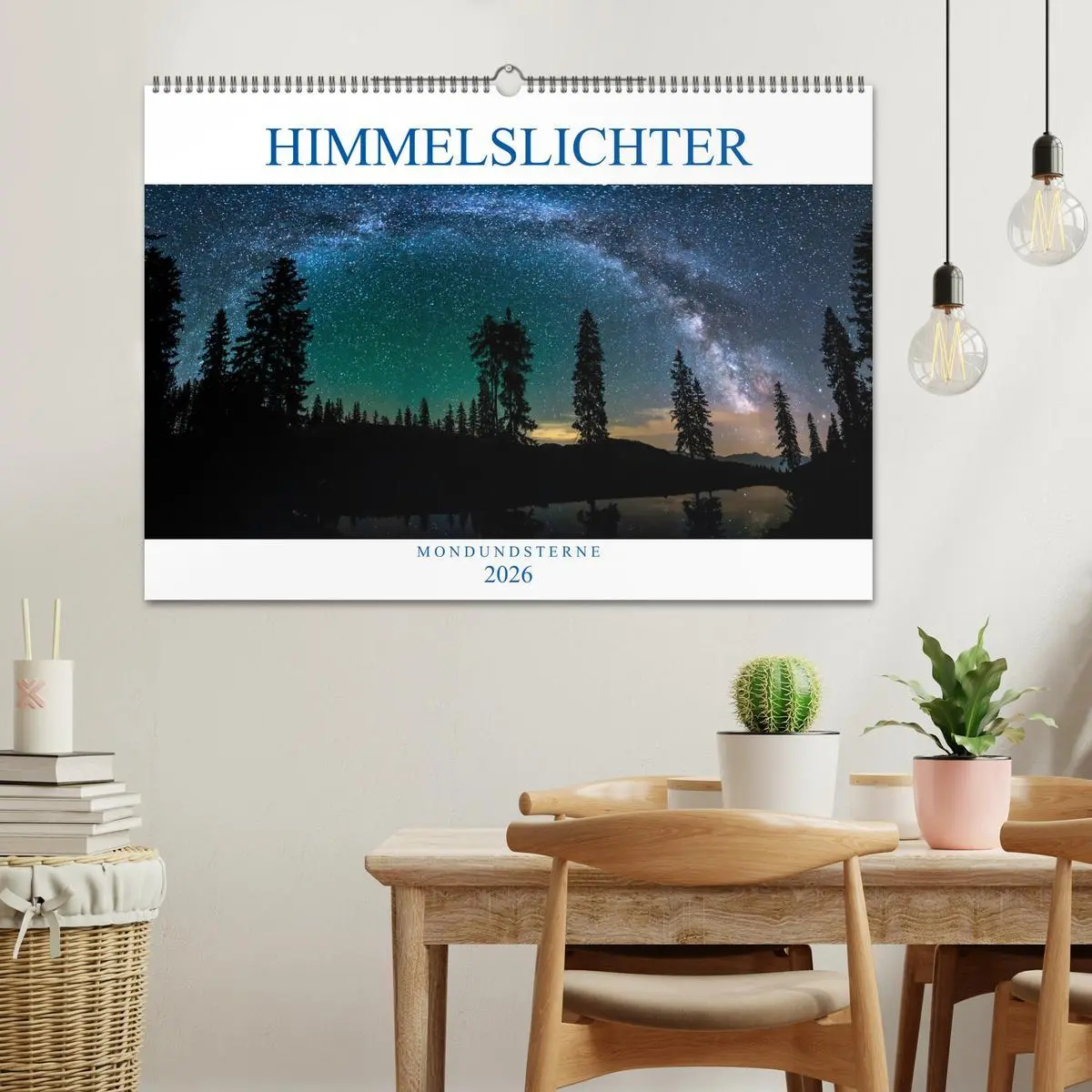 Bild: 9783457890370 | Himmelslichter - Mond und Sterne (Wandkalender 2026 DIN A2 quer),...