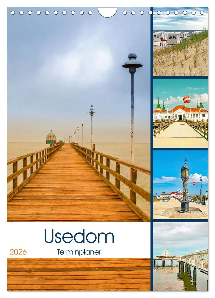 Cover: 9783516360370 | Usedom - Terminplaner (Wandkalender 2026 DIN A4 hoch), CALVENDO...