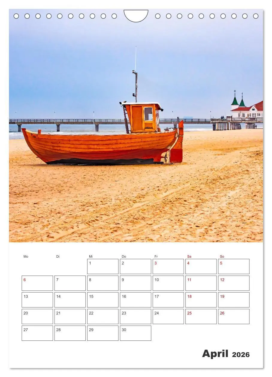 Bild: 9783516360370 | Usedom - Terminplaner (Wandkalender 2026 DIN A4 hoch), CALVENDO...