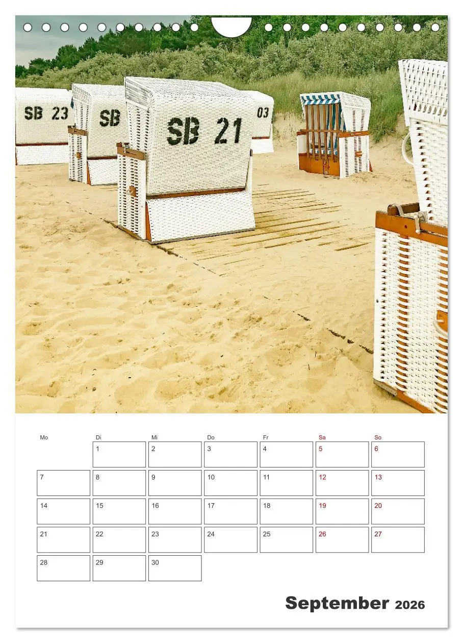 Bild: 9783516360370 | Usedom - Terminplaner (Wandkalender 2026 DIN A4 hoch), CALVENDO...