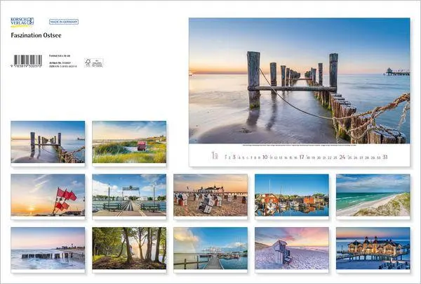 Bild: 9783819300370 | Faszination Ostsee 2027 | Verlag Korsch | Kalender | 14 S. | Deutsch