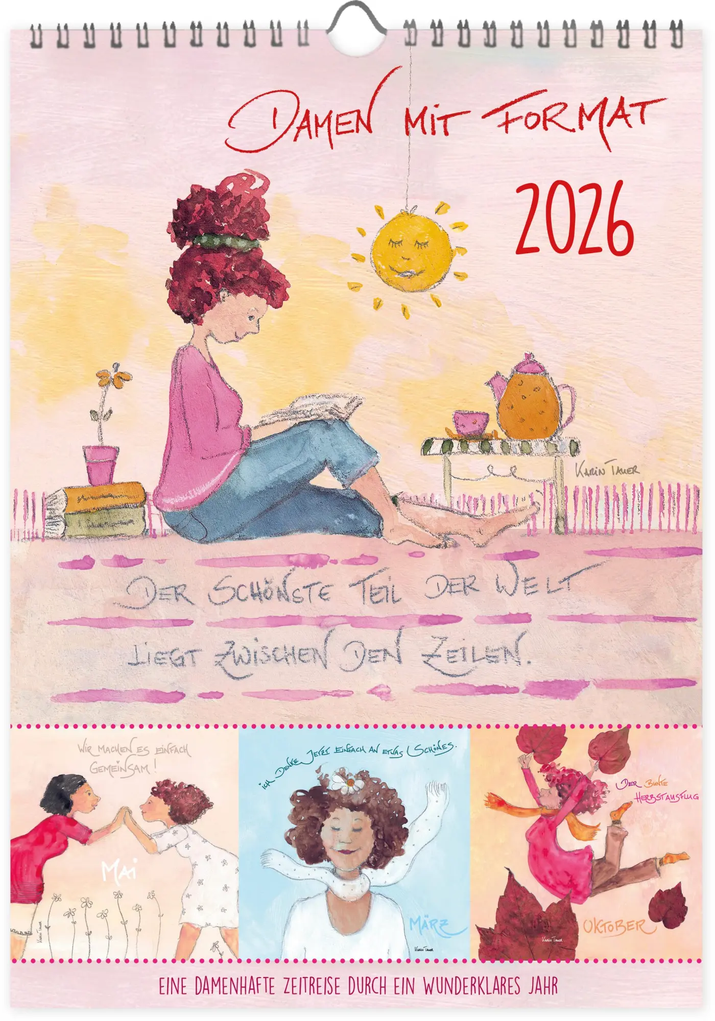Cover: 9783911060370 | Monatsplaner Damen mit Format 2026 | Damen mit Format | Karin Tauer