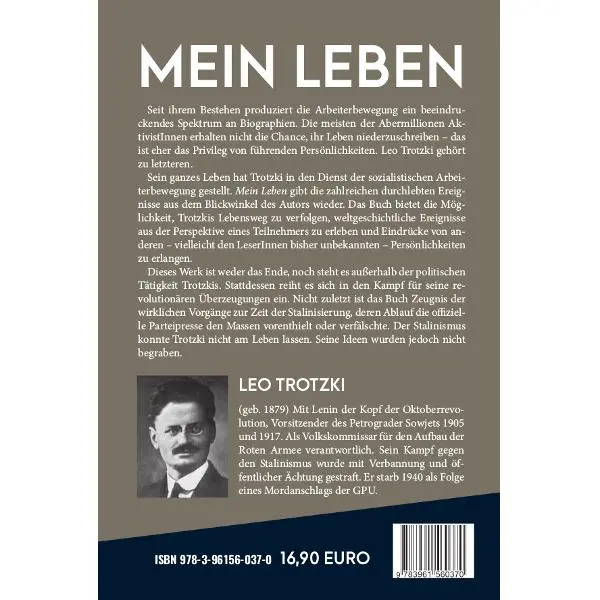 Rückseite: 9783961560370 | Mein Leben | Versuch einer Autobiographie | Leo Trotzki | Taschenbuch Rückseite: 9783961560370 | Mein Leben | Versuch einer Autobiographie | Leo Trotzki | Taschenbuch