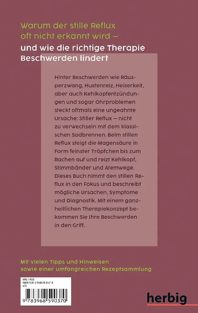 Rückseite: 9783968590370 | Das hilft beim stillen Reflux | Martin Storr (u. a.) | Taschenbuch