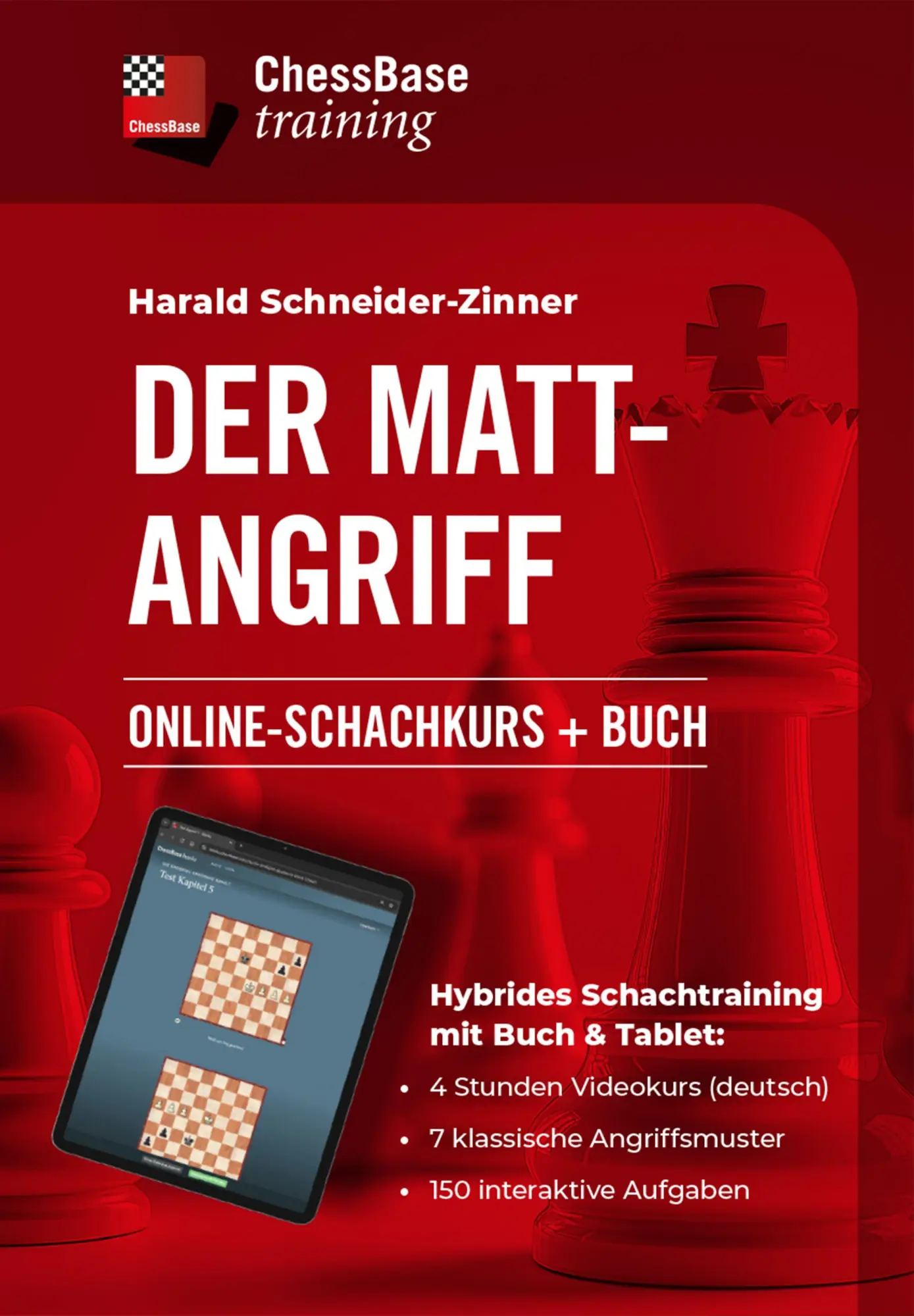 Cover: 9783988840370 | Der Mattangriff | Onlineschachkurs + Buch | Harald Schneider-Zinner