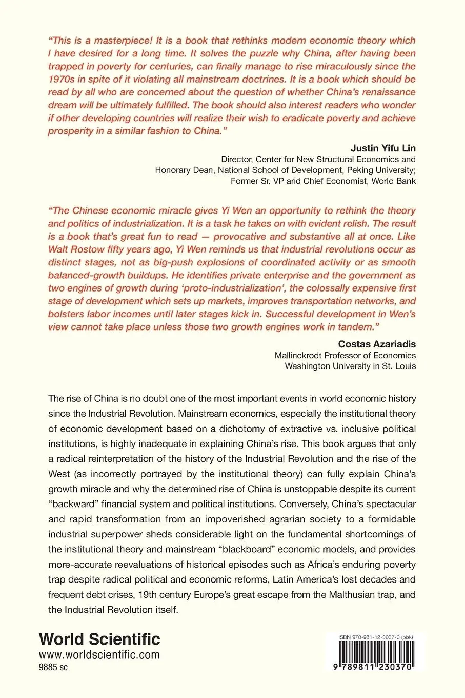 Rückseite: 9789811230370 | MAKING OF AN ECONOMIC SUPERPOWER, THE | Yi Wen | Taschenbuch | 2016