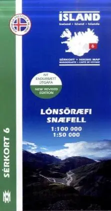 Cover: 9789979330370 | Island - Sérkort Lónsöraefi, Snaefell | Wanderkarte | (Land-)Karte