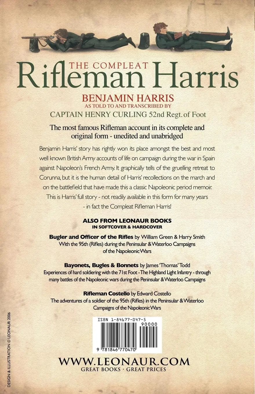 Rückseite: 9781846770470 | The Compleat Rifleman Harris | Benjamin Harris | Taschenbuch | 2006