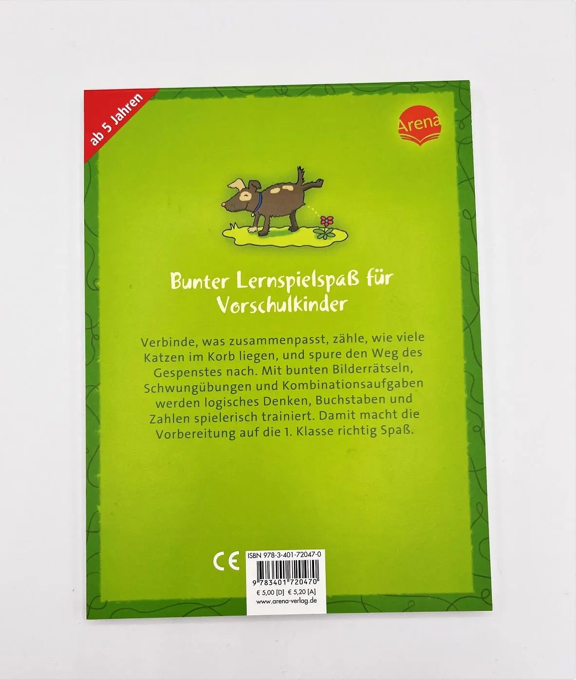 Rückseite: 9783401720470 | Mein bunter Lern- und Übungsblock Vorschule. Logisch denken und...