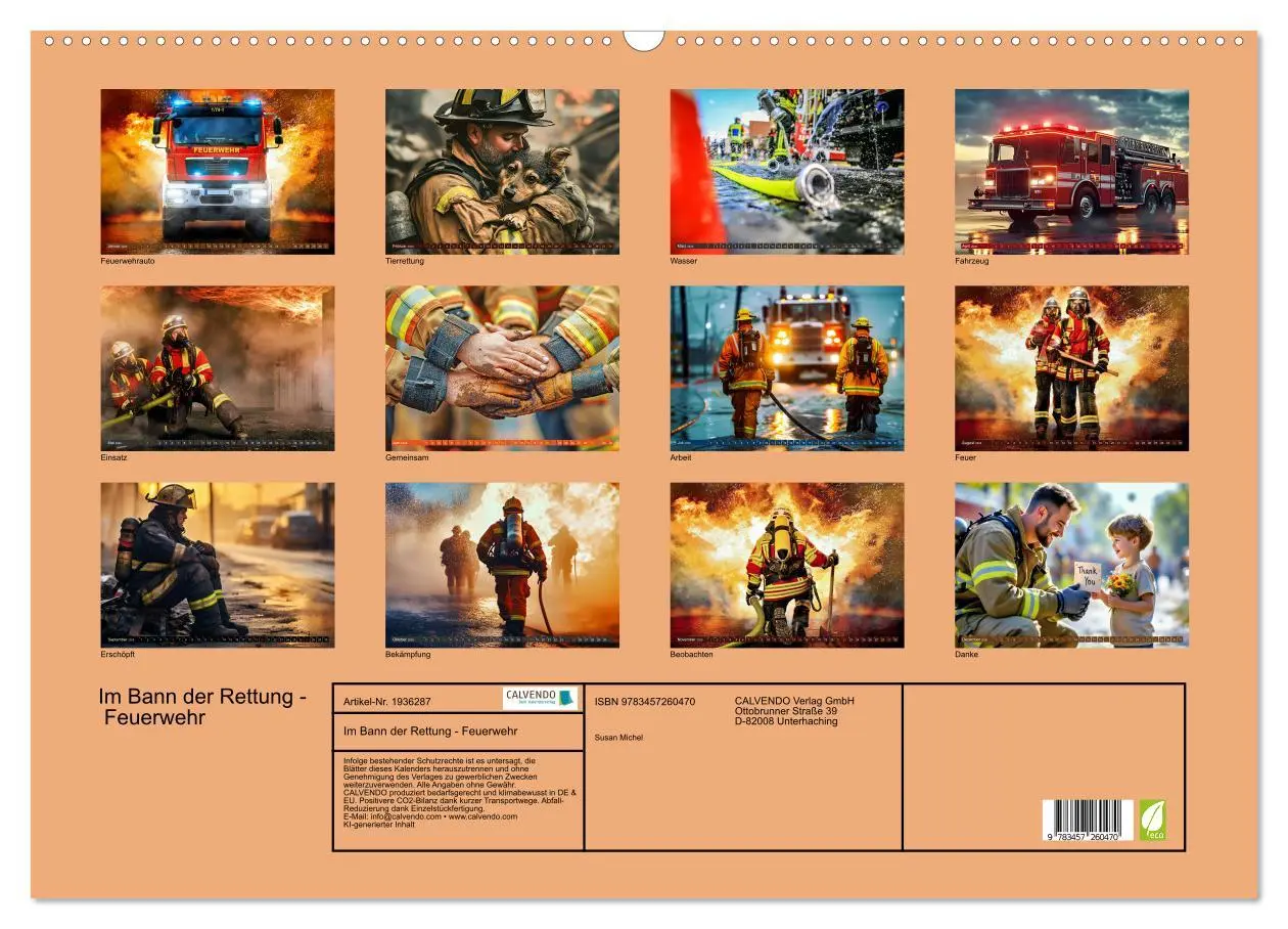 Bild: 9783457260470 | Im Bann der Rettung - Feuerwehr (Wandkalender 2026 DIN A2 quer),...