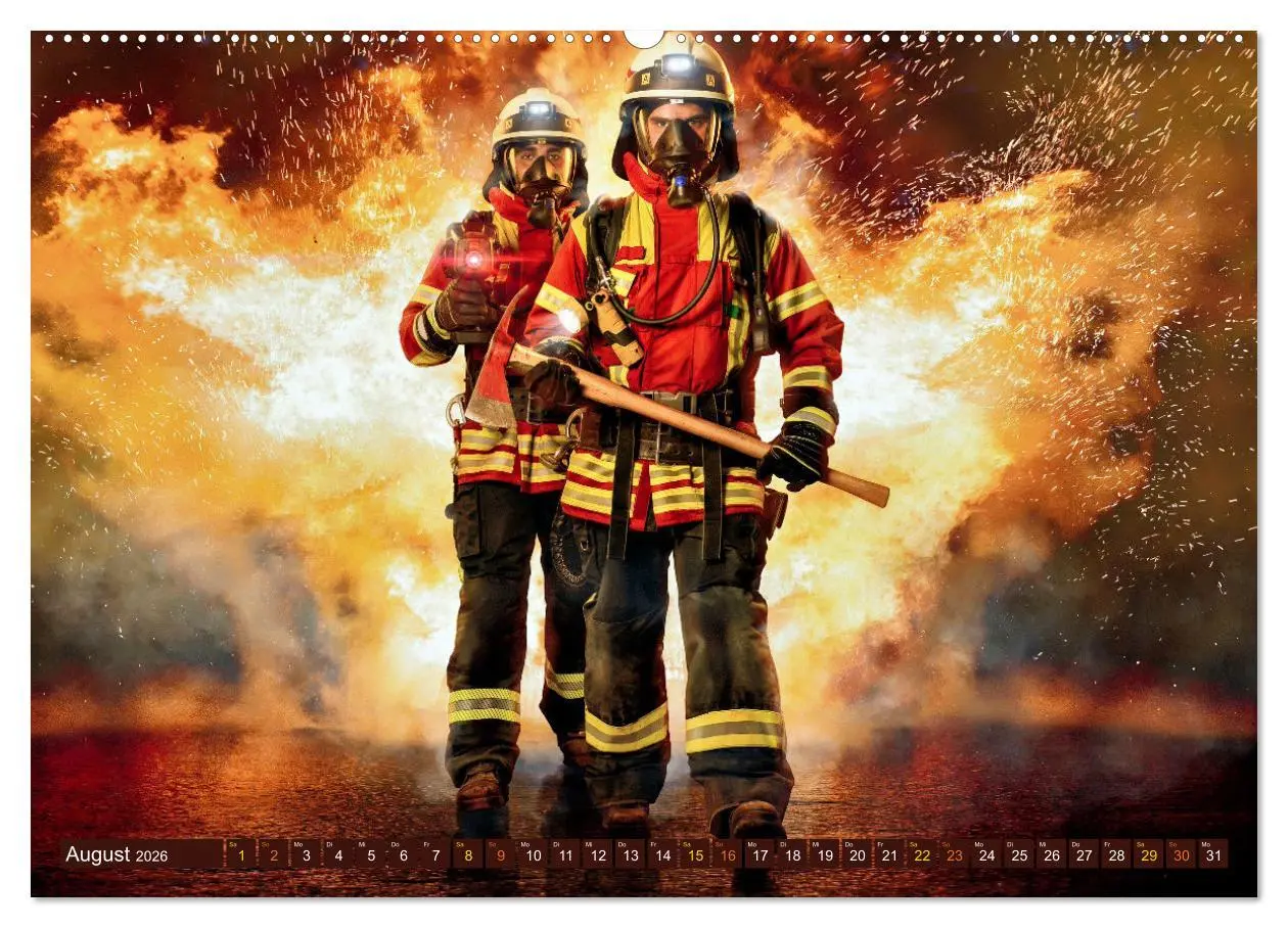 Bild: 9783457260470 | Im Bann der Rettung - Feuerwehr (Wandkalender 2026 DIN A2 quer),...